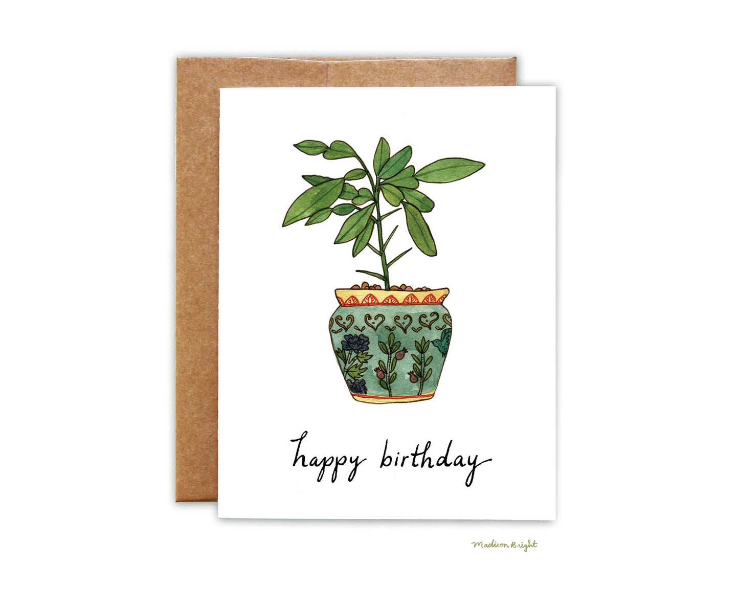 Happy Birthday Houseplant - Greeting Card