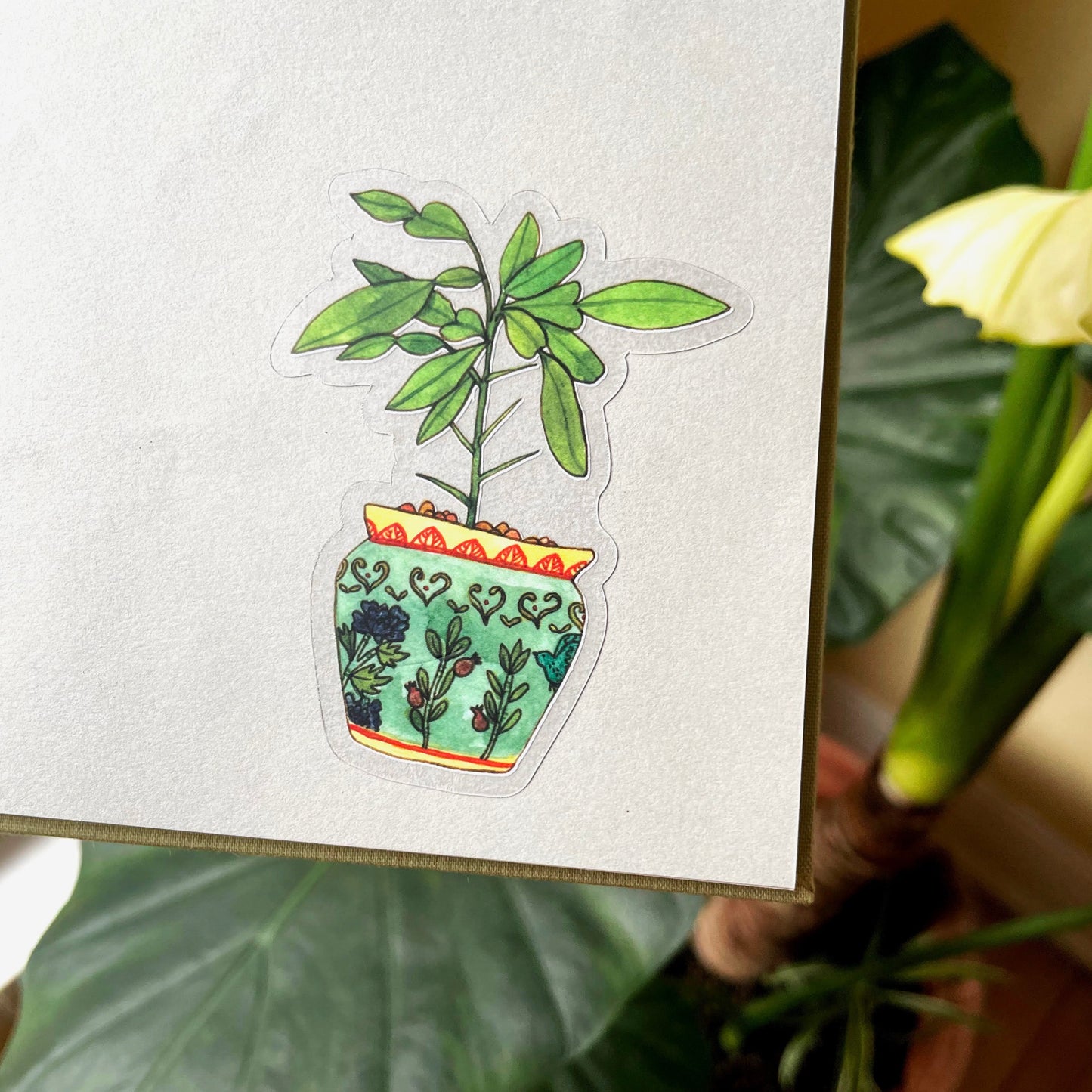 House Plant - Clear Waterproof Sticker