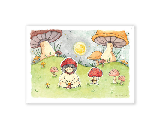 Mushroom Sprites - Art Print