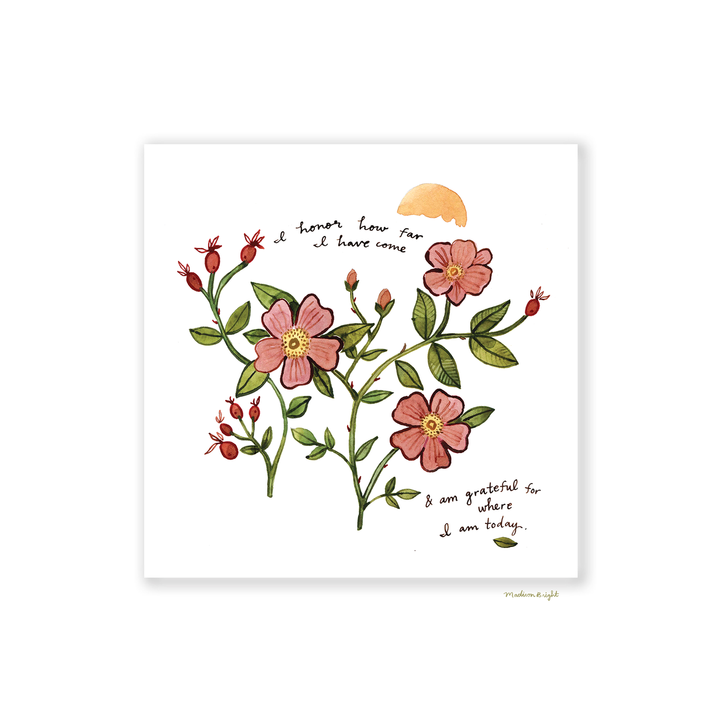 Custom Plant Affirmation Painting - Print