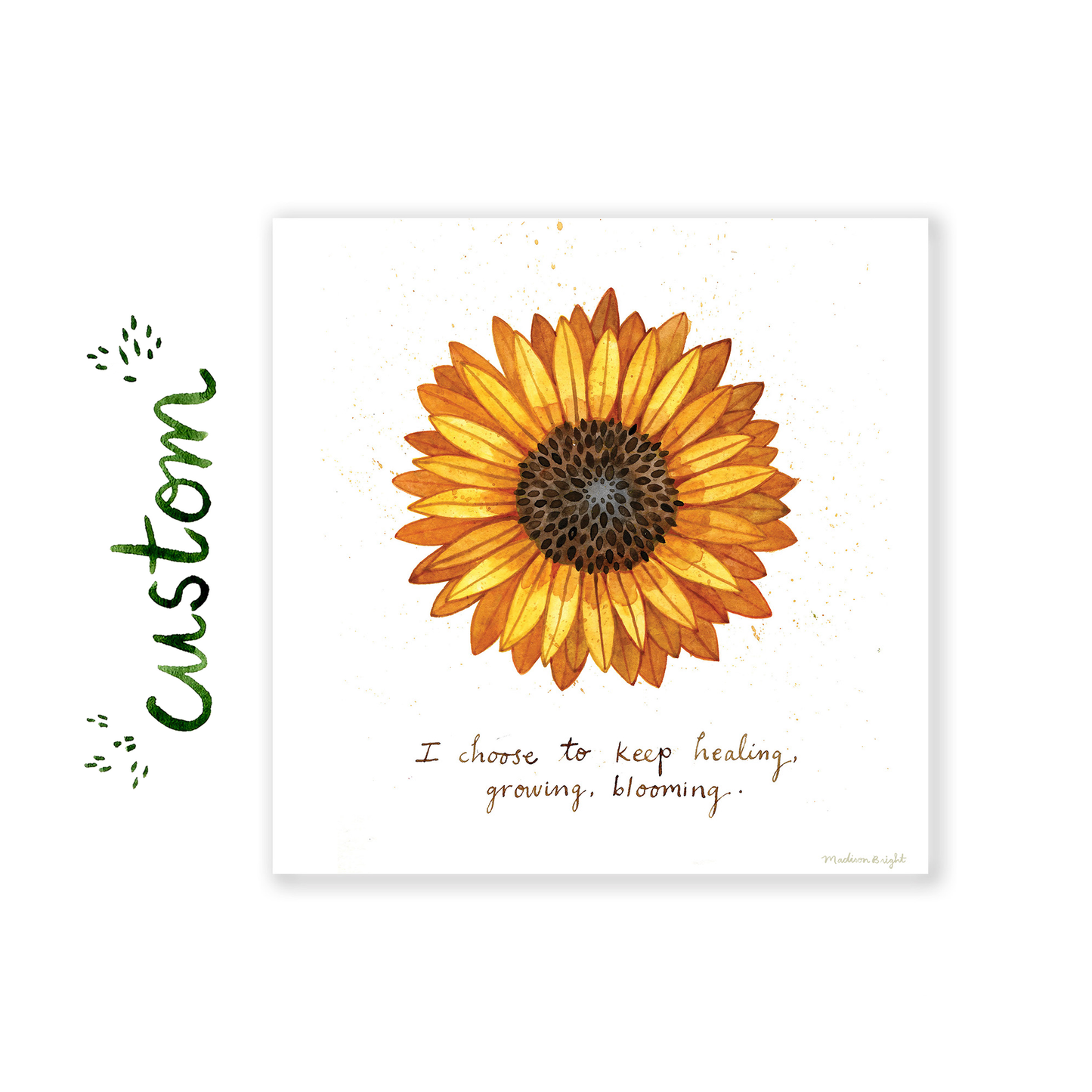 Custom Plant Affirmation Painting - Print