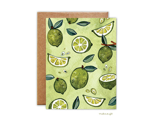 Limes - Greeting Card