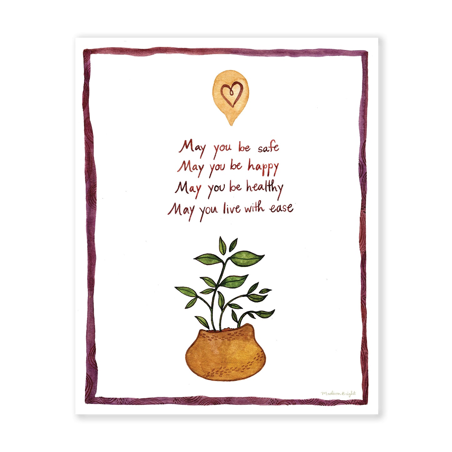 Lovingkindness Houseplant - Art Print