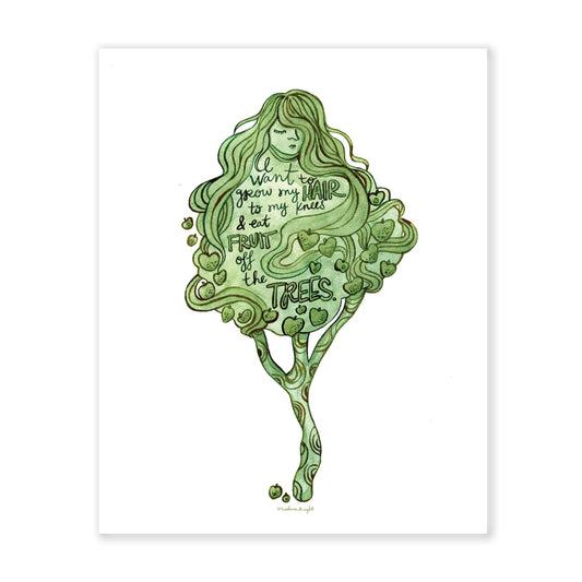 Tree Lady - Art Print