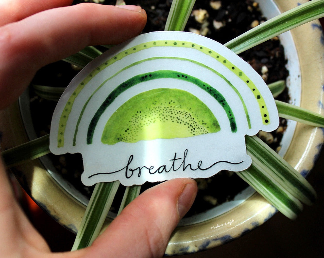 Breathe - Clear Waterproof Sticker