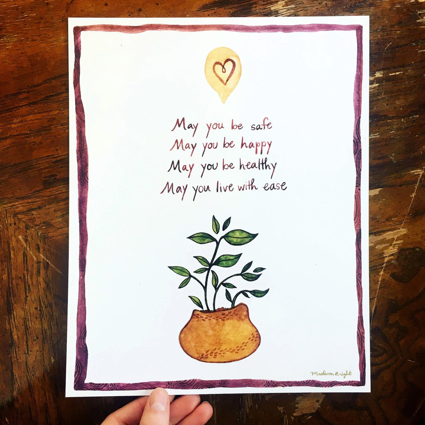 Lovingkindness Houseplant - Art Print