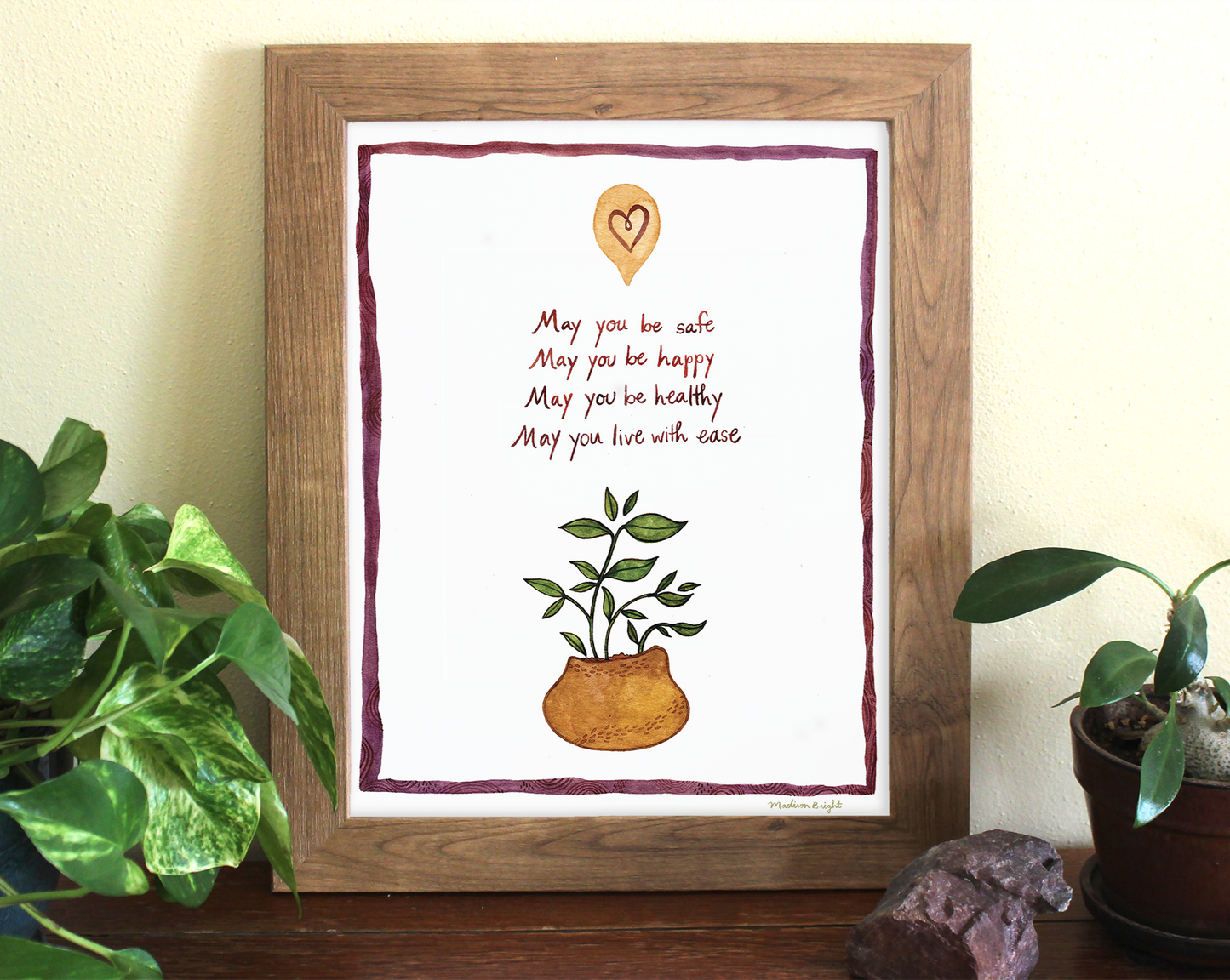 Lovingkindness Houseplant - Art Print