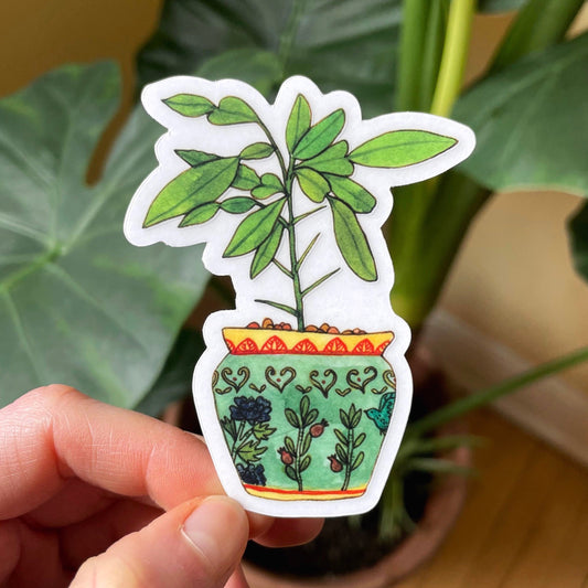House Plant - Clear Waterproof Sticker