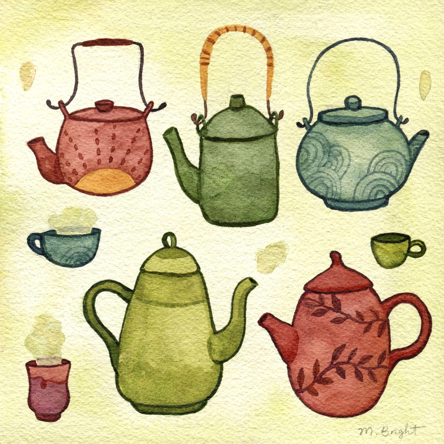 Little Teapots - Original Painting