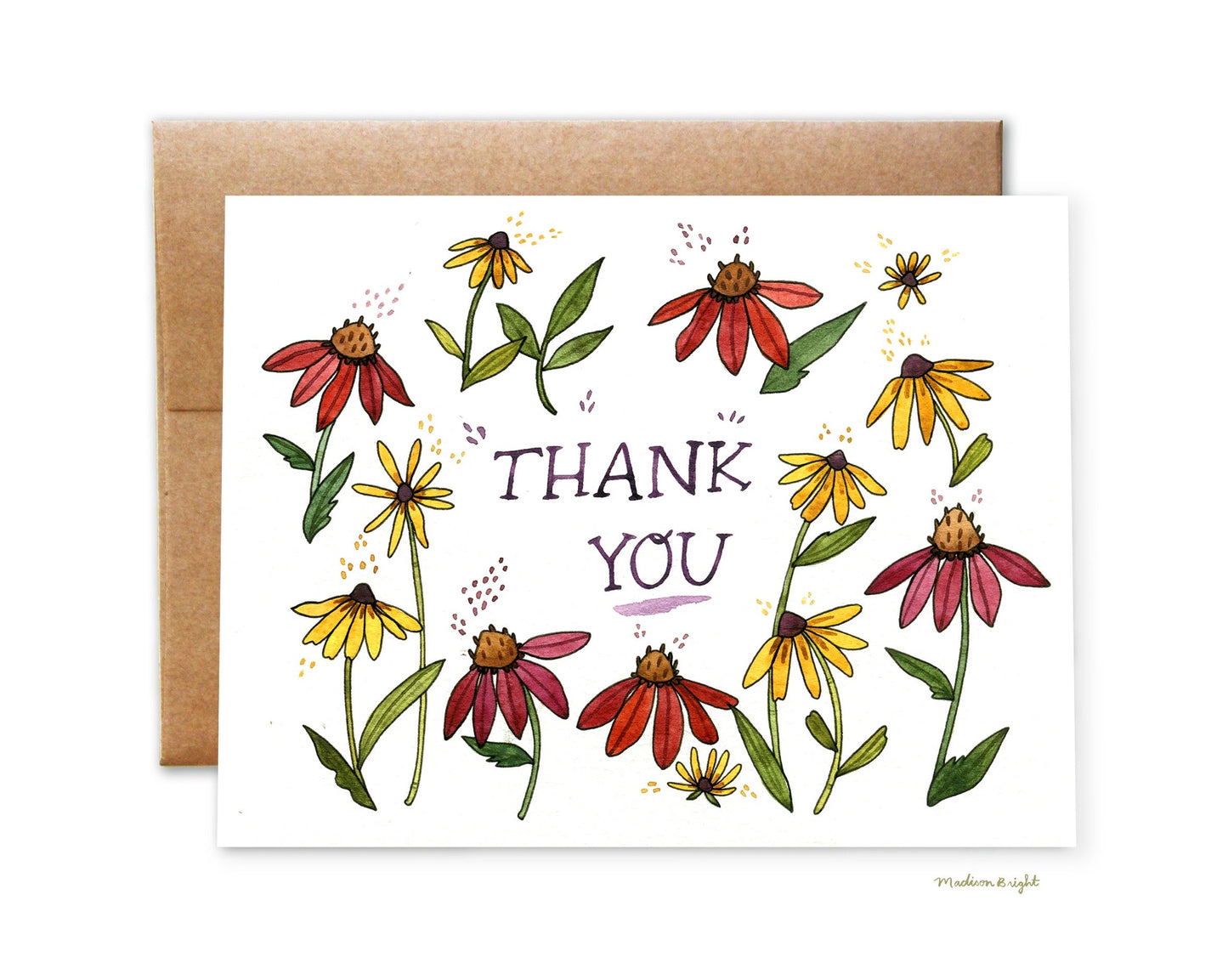 Thank You Flowers - Greeting Card