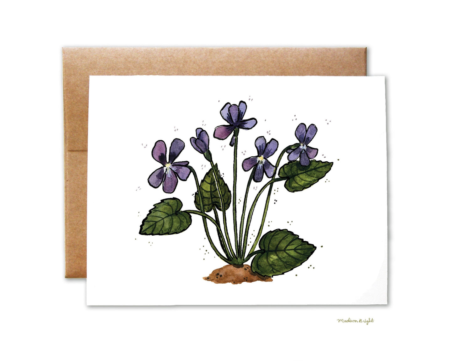 Wood Violets - Greeting Card